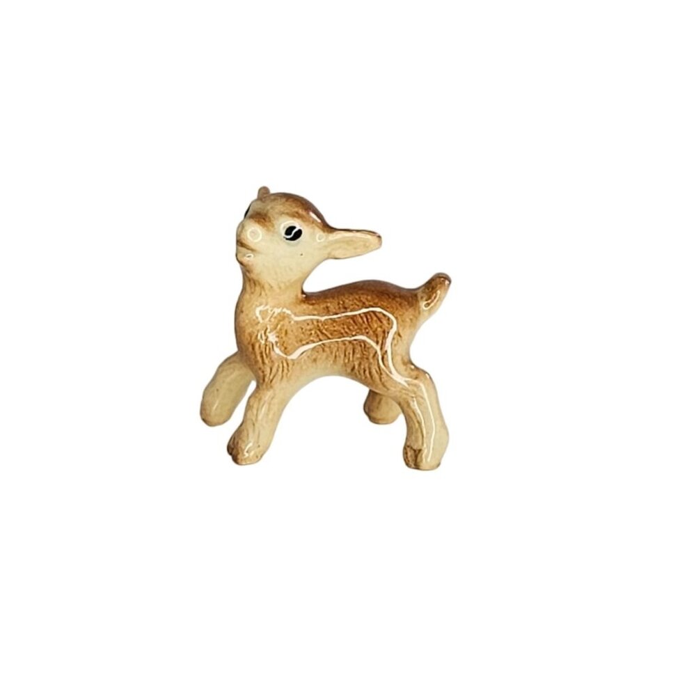 Hagen Renaker Miniature Goat Kid Standing Head Up Figurine
